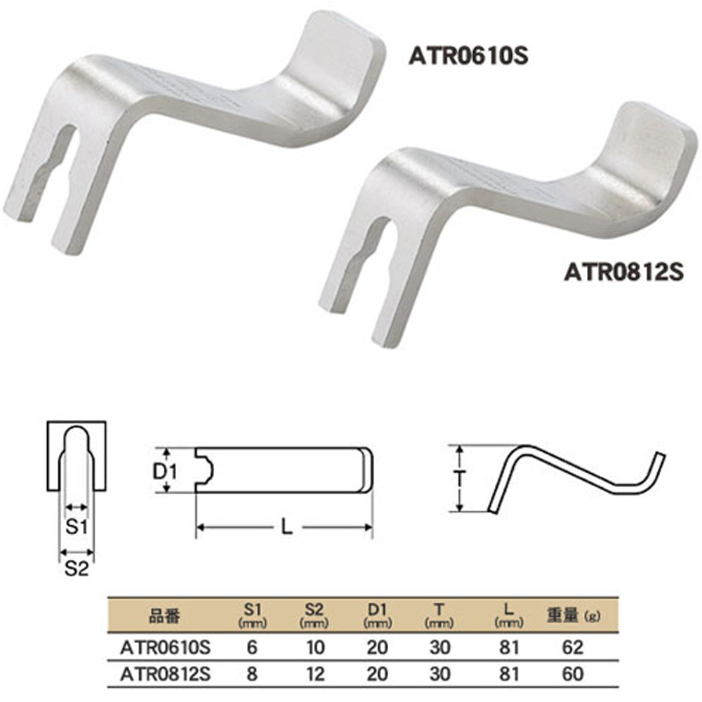 エアチューブリムーバー８×１２グリップ無  ATR0812S