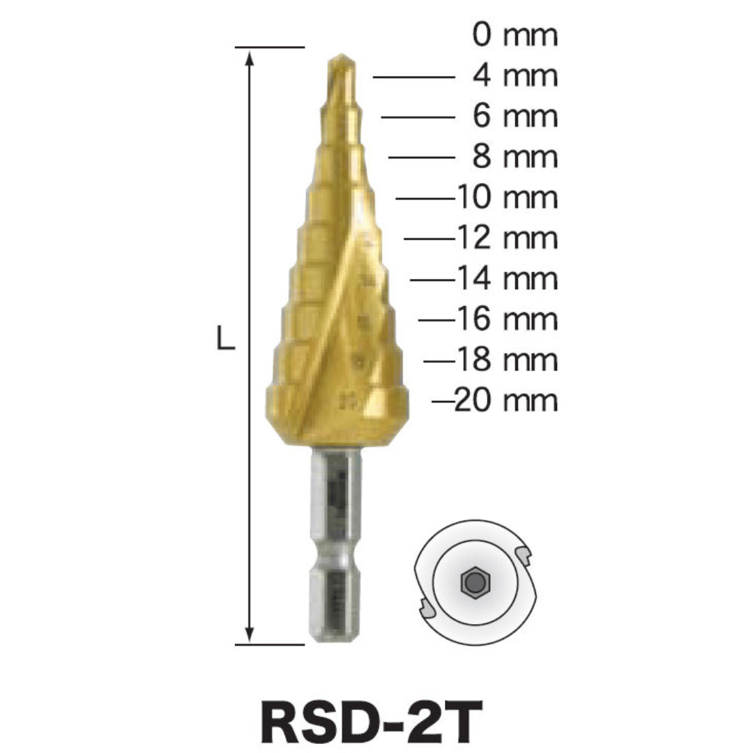 スエカゲツール ▼チタンピラミッドドリル　４－２０ｍｍ RSD2T