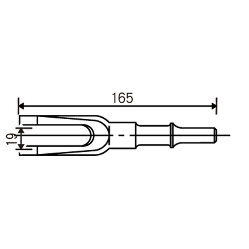 フォークチゼル幅１９ミリＮＢＨ６００用  6F-19