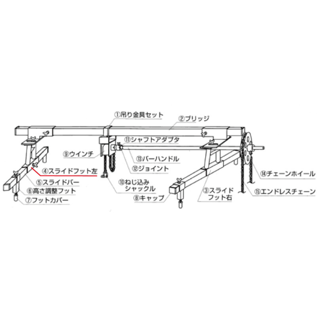 KTC ※スライドフット（ヒダリ） AE901-1-2L 京都機械工具