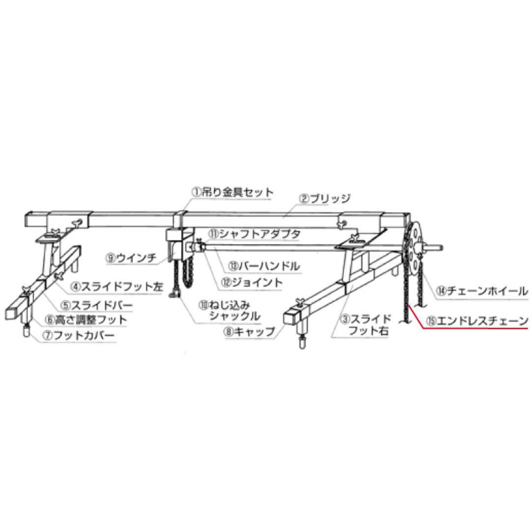 KTC ※エンドレスチェ－ン AE901-10 京都機械工具