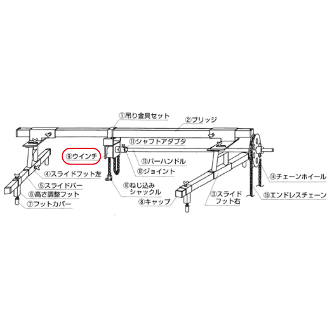 KTC ※ウインチ AE901-4 京都機械工具