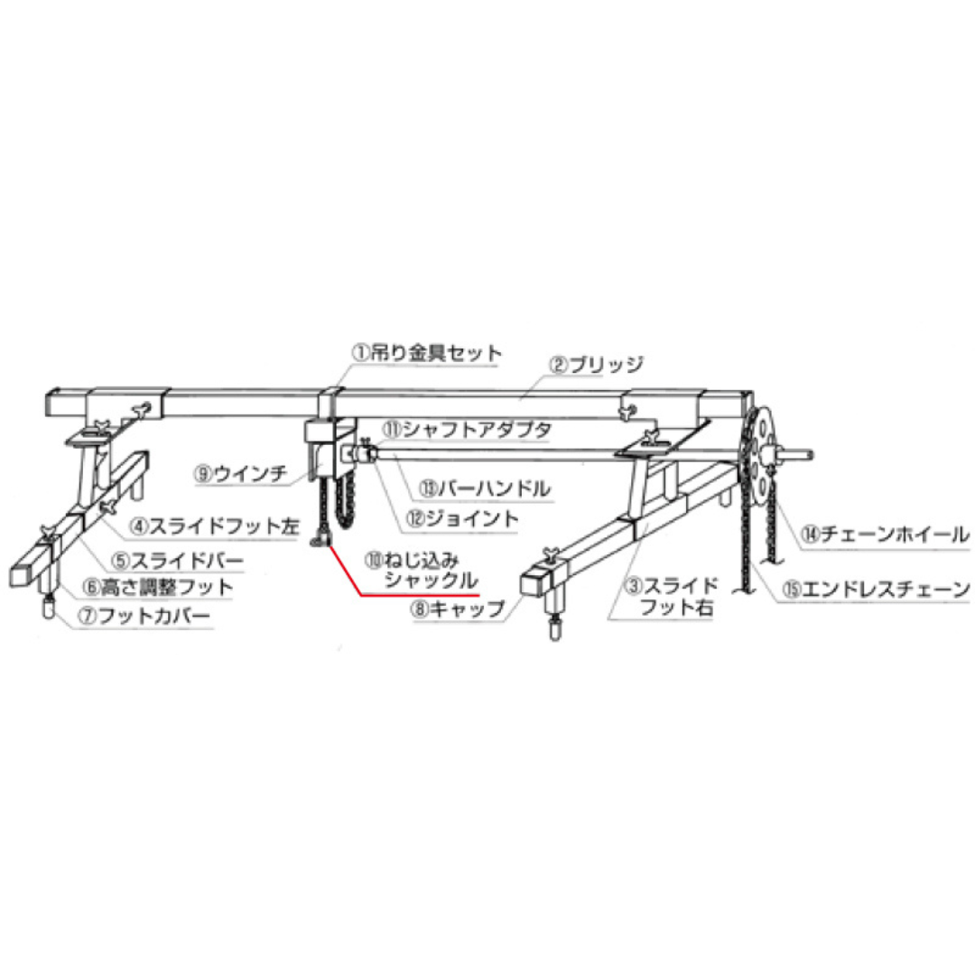 KTC ※ネジコミシャックル AE901-9 京都機械工具