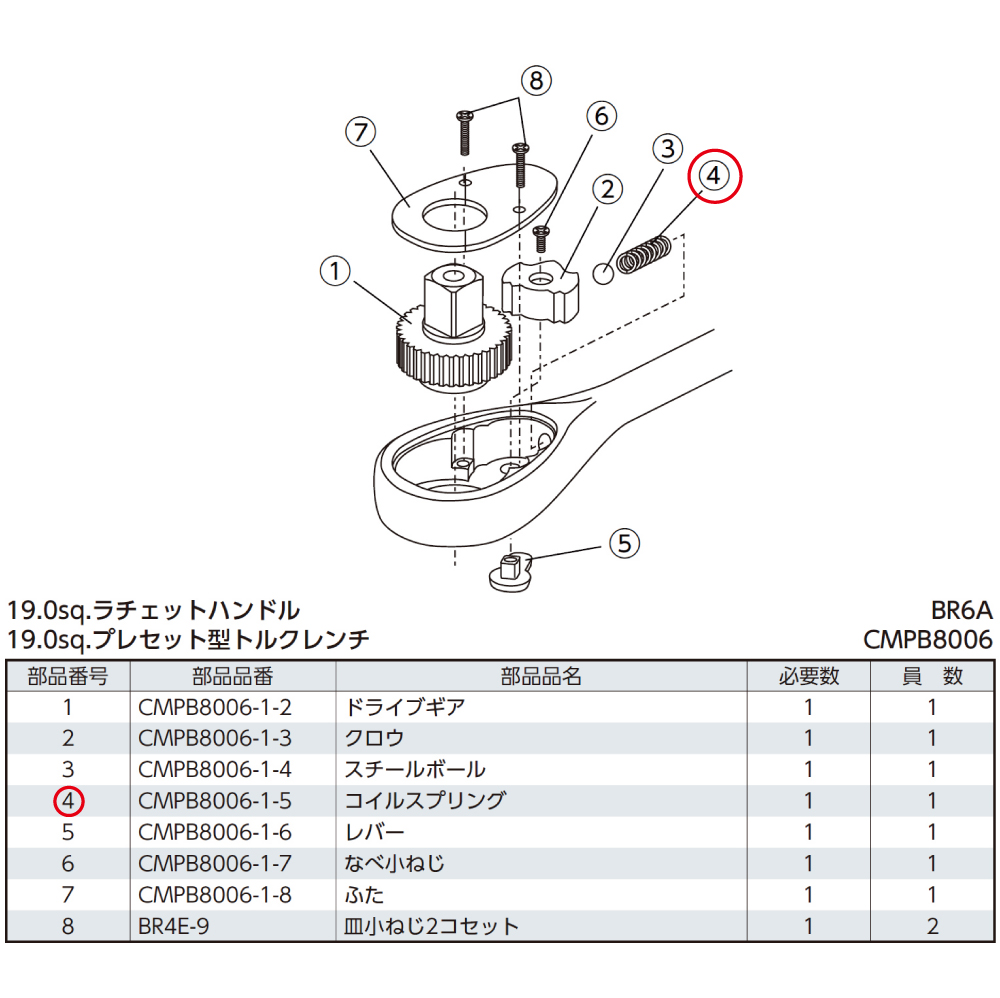 コイルスプリング  CMPB8006-1-5