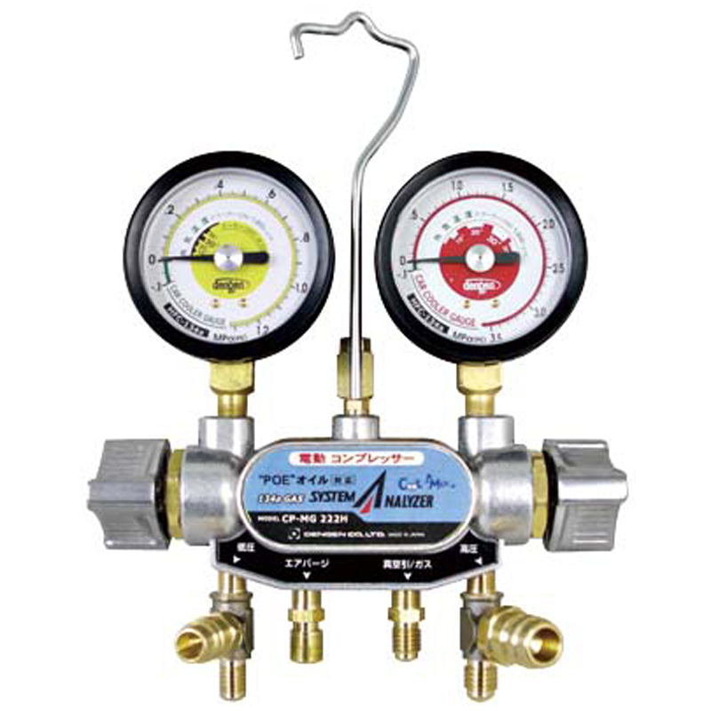 電動コンプレッサー２バルブマニホ―ルドゲ―ジ  CP-MG222H