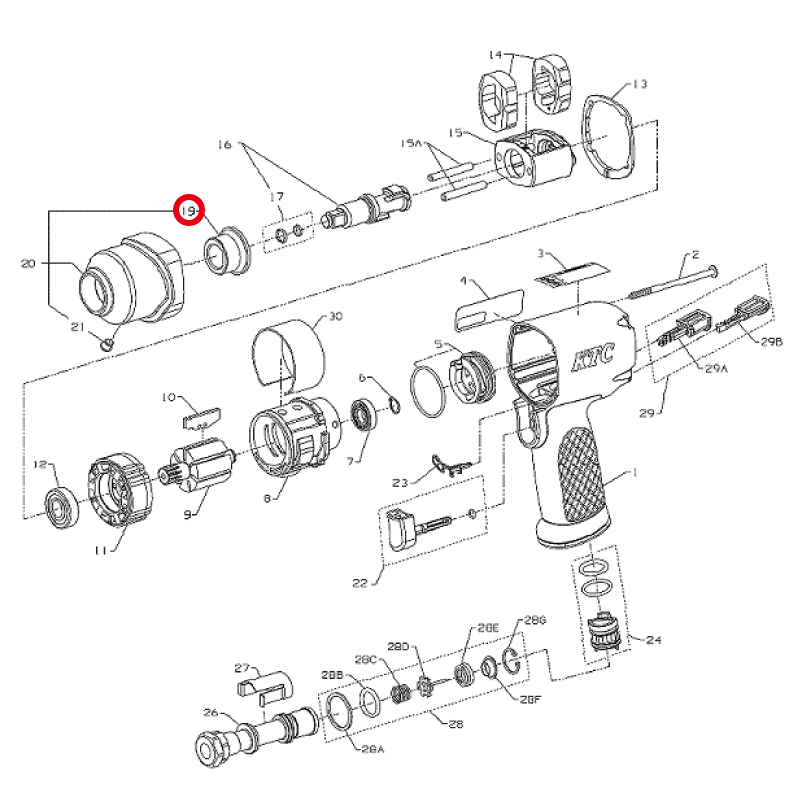 KTC　※ハンマーケースブッシュ  2112-641　京都機械工具