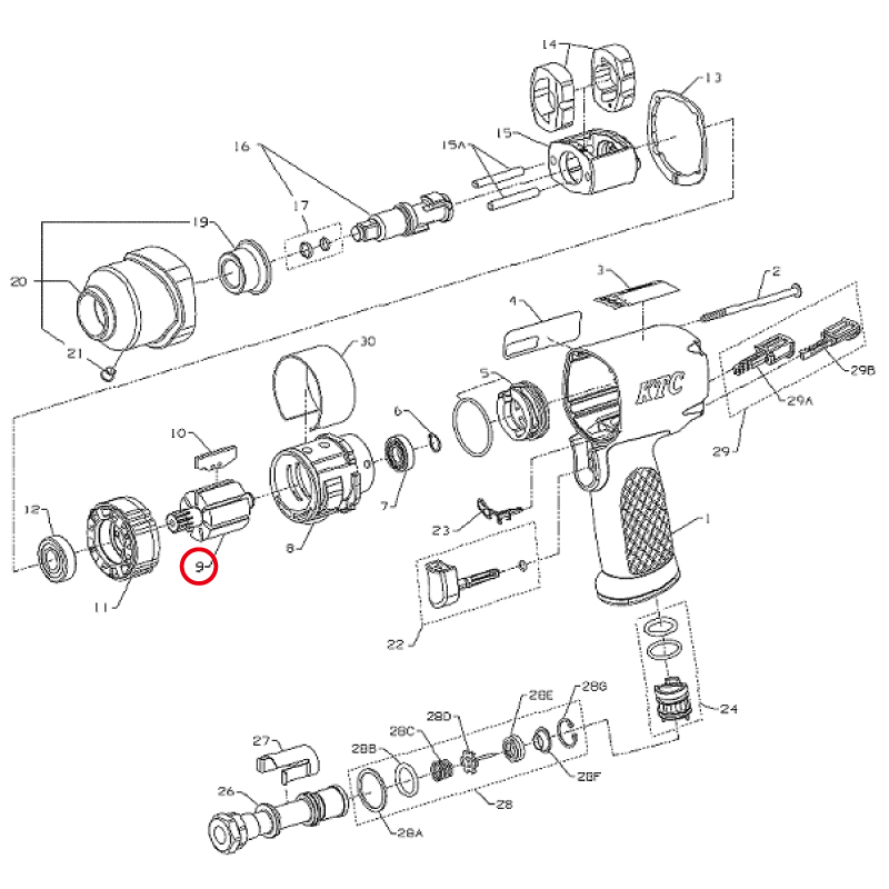 KTC　※ローター  2115-53　京都機械工具