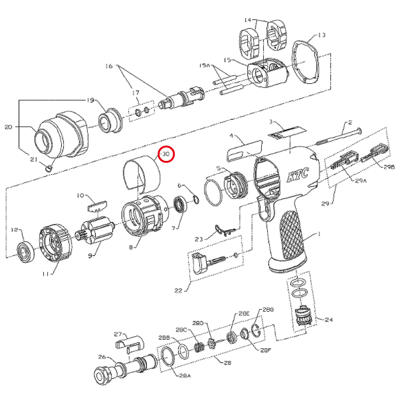 KTC　※エキゾーストサイレンサー  2115Q-311　京都機械工具