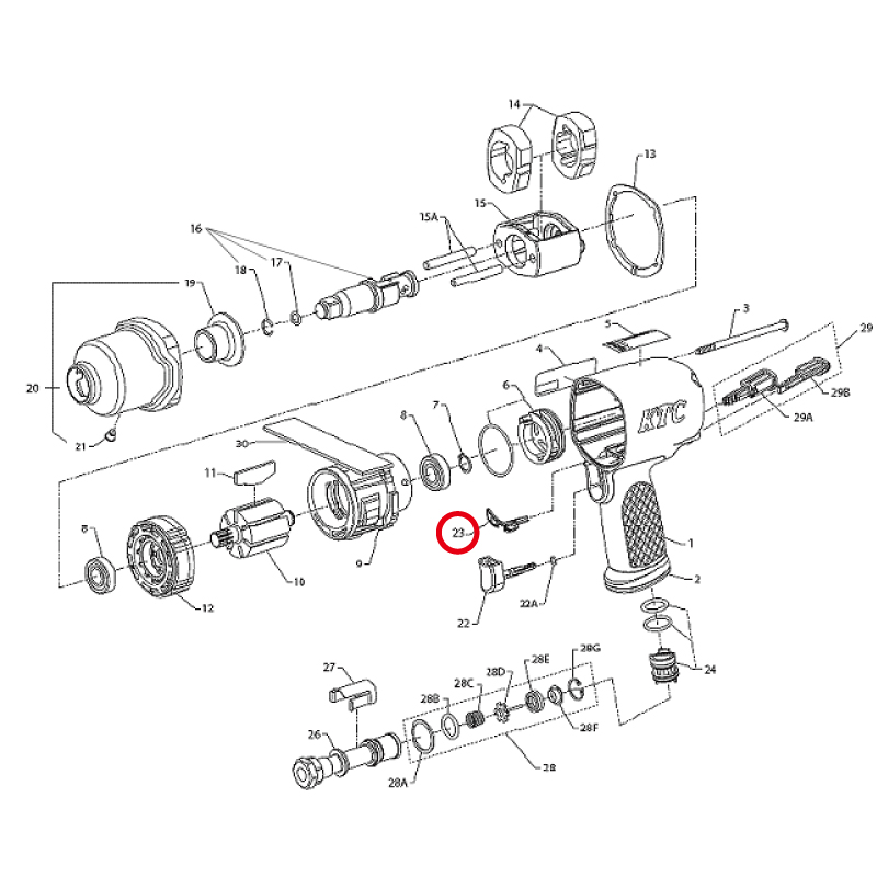 KTC　※ガスケット  2131-283　京都機械工具