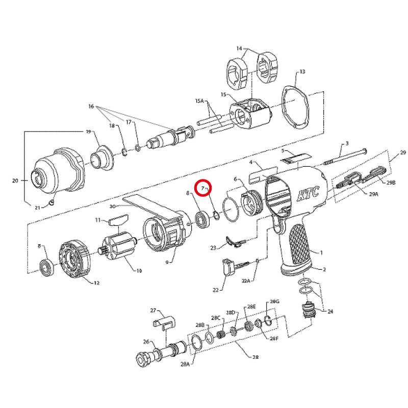 KTC　※リテーニングリング  2131-6　京都機械工具