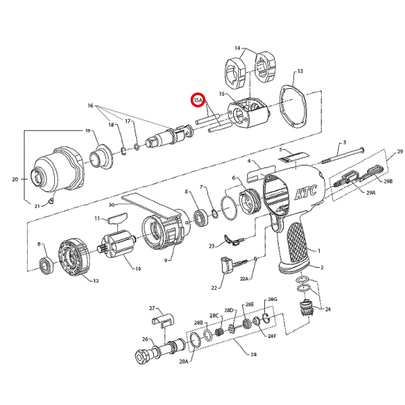 KTC　※ハンマーピン  2131-704　京都機械工具