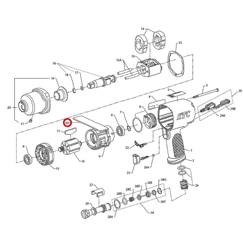 KTC　※エキゾーストサイレンサー  2131QT-311　京都機械工具