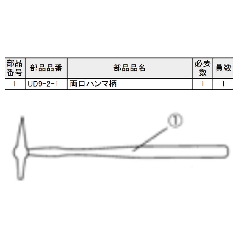 KTC　※両口ハンマー柄  UD9-2-1　京都機械工具